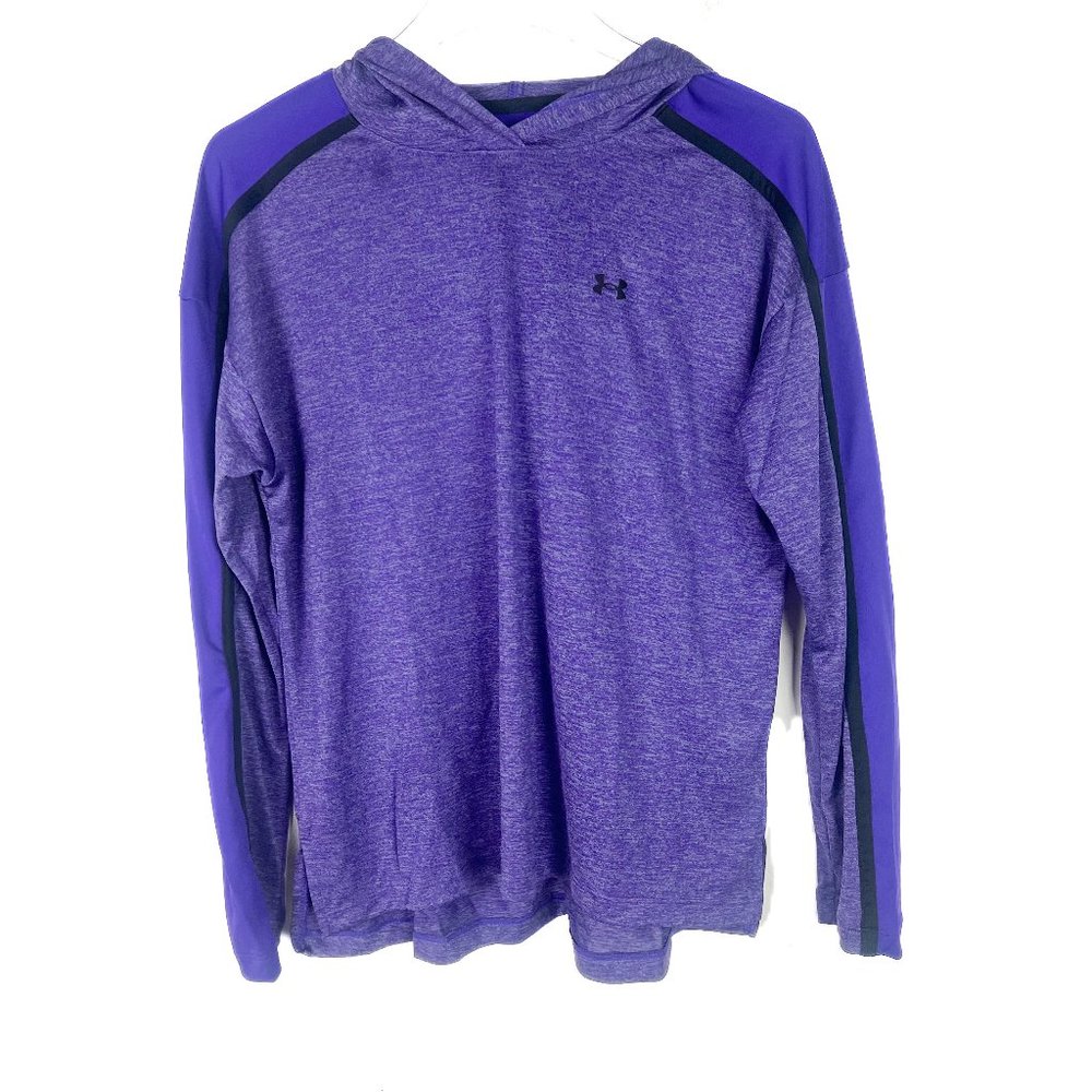 NWT Under Armour Tech Twist Graphic Hoodie Top Loose Purple Size XS NEW